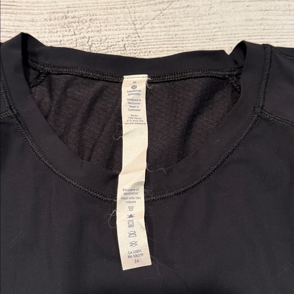 🍋Women’s Lululemon Quick Pace Long Sleeve size 6 black🍋 - Picture 9 of 15